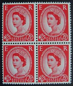 Great Britain, Scott 357g, MNH booklet pane of 4, no tab