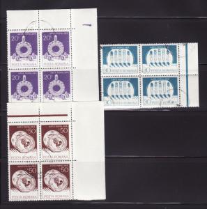 Romania 3102-3117 Blocks of 4 Set U Various, 3 Scans