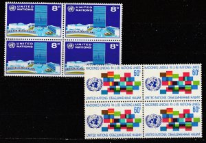 United Nations    222-23  Blocks   (N**)    1971   Complet   ($$)