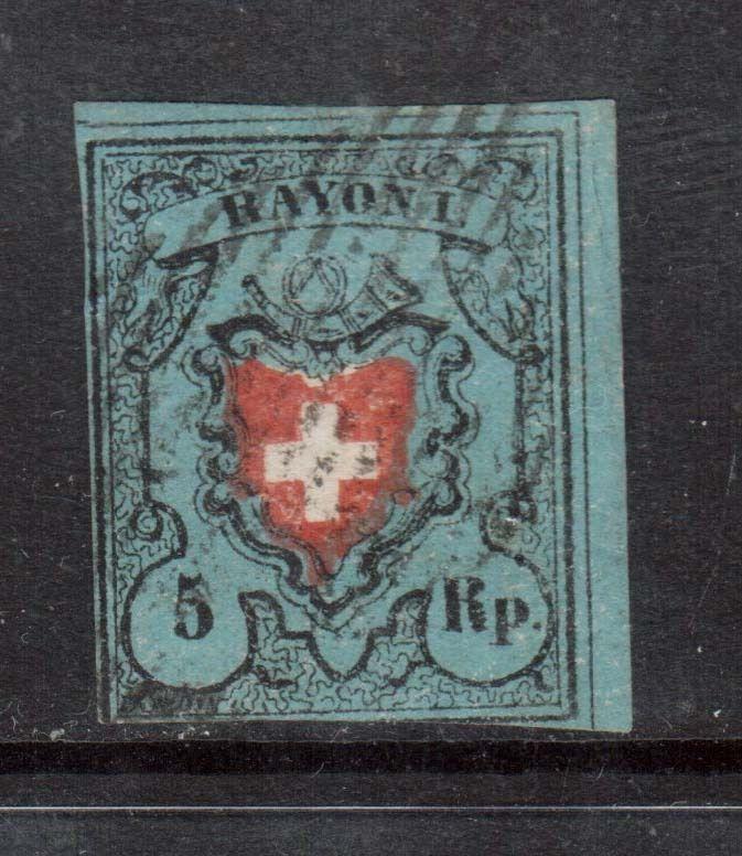 Switzerland #7 Used **With Certificate**