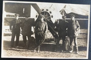 1917 Feldpost Germany Real Picture postcard Cover To Runnpar Fighter Pilots WWI
