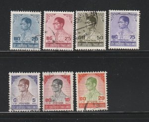 Thailand 653-654, 656-658, 660-661 U King Bhumibol Adulyadej