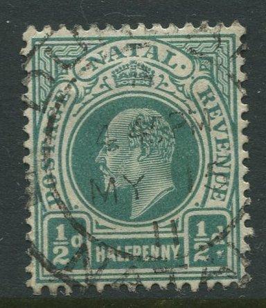 STAMP STATION PERTH Natal #101 Used KEVII 1904 Wmk 3 Multi Crown and CA CV$0.25.