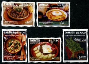 HERRICKSTAMP NEW ISSUES BOLIVIA Sc.# 1631-35 Traditional Foods