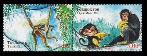 2016 Tajikistan 2723-724Paar Year of the Monkey 6,00 €