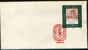 MEXICO 1473, FIRST DAY COVER, TEACHERS' COLLEGE CENTENNIAL. F-VF.