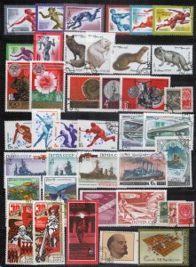 Russia & Soviet Union Stamp Collection Used Ships Wildlife ZAYIX 0424S0274