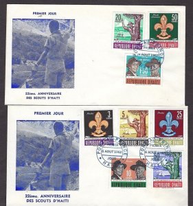 1962 Haiti Boy Scouts 22nd anniversary BP FDC