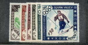 Monaco, Scott #454-59, Mint, Never Hinged complete set