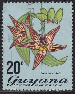 Guyana 140 Paphinia Cristata 1972