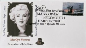 AFDCS 5524 Mayflower Plymouth Harbor Marilyn Monroe Descendant of John Alden 