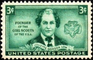 1948 3c Juliette Gordon Low, Founder of the Girl Scouts Scott 974 Mint F/VF NH
