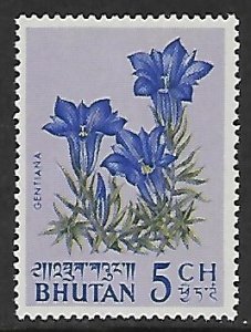 Bhutan # 35 - Gentian - MNH.....{KGr31}