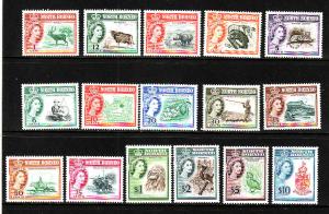 D4-North Borneo-Scott#280-95-unused NH definitive set-QEII-1