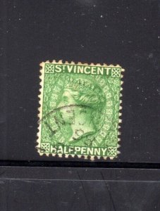 ST. VINCENT #35 1884 1/2p QUEEN VICTORIA USED F-VF