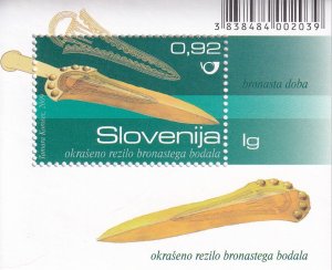2009 Slovenia Bronze Age Dagger SS (Scott 813) MNH