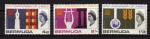 Bermuda # 207-209 MNH Unsesco Stamps