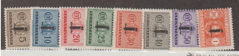 Italy - Socialist Republic Scott #J1-J7,J9 Stamps - Mint NH Set