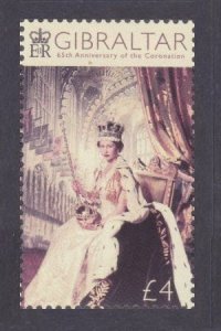 2018 Gibraltar 1856 65 years of the coronation of Elizabeth II 10,50 €