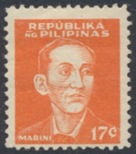 Philippines Sc# N34  MH Mabini   see details  / cancel  face & reverse scans   