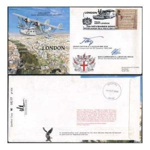 RAF(P&P)30d London Signed by Group Captain & Wing Commander