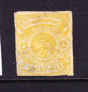 LUXEMBOURG  1859-64  6c ARMS IMPERF  MHH    Sc 6      