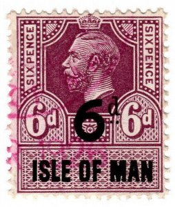 (I.B) George V Revenue : Isle of Man 6d