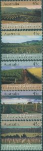 Australia 1992 SG1347-1351 Vineyard Regions set MNH