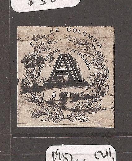 Colombia 1865 Registered SC F2 VFU (3ata)