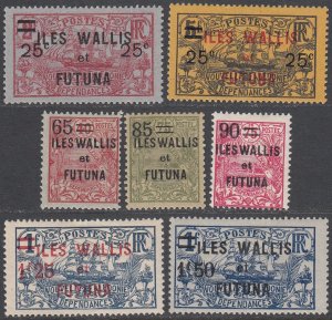 Wallis & Futuna Islands 33-39 MH Short Set CV $10.50