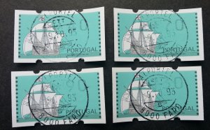 Portugal Sailing Ship 1993 ATM Sailboat Ship Transport (frama label stamp) CTO