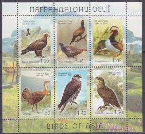 2007 Tajikistan  470-475KL Birds of prey 8,00 €