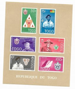 Togo 1961 - MNH - Souvenir Sheet - Scott #401-406 *