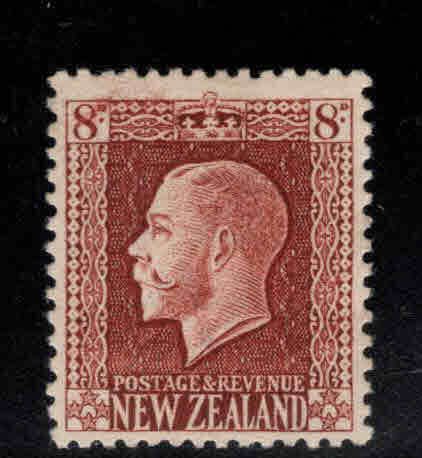 New Zealand Scott 157 MH* KGV stamp  pencil mark in gum, attractive stamp