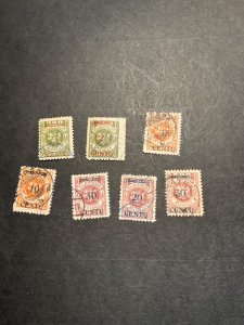 Stamps Memel N44-50 used