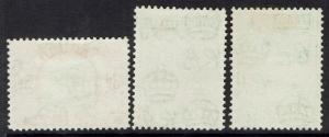 BERMUDA 1936 KGV PICTORIAL 3D 6D AND 1/- USED