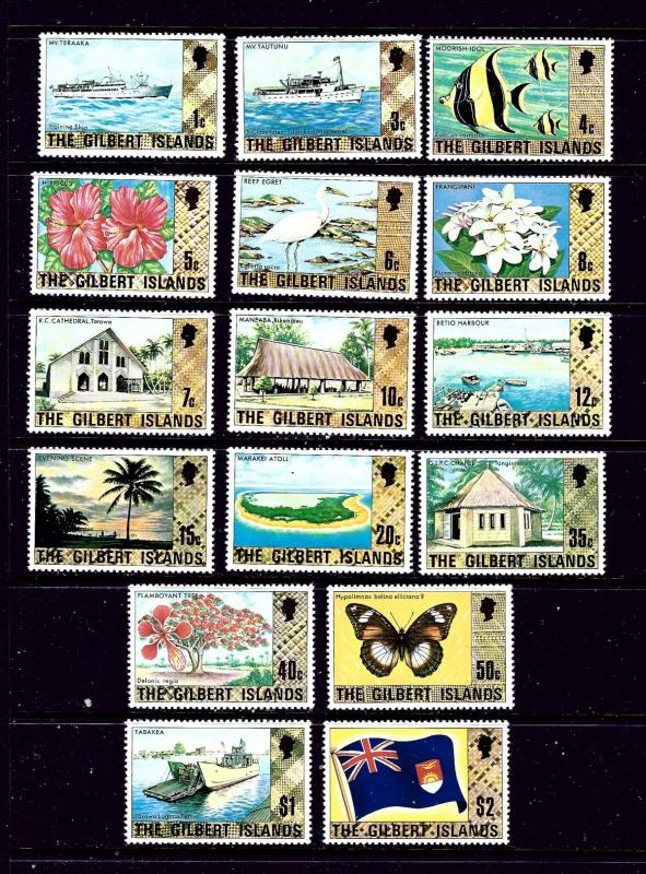 Gilbert Is 269-84 MNH 1976 Definitive set