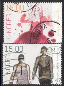 Norway - 2013 set of 2 used stamps #1694-5 cv $ 5.00 Lot #701