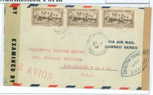 Martinique 137/156/168 1945 Censorhip