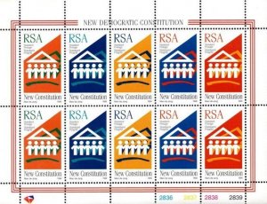 South Africa - 1996 New Constitution Sheet MNH** SG 925-929