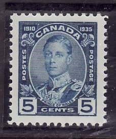 Canada-Sc#214- id5-Unused NH og 5c Prince of Wales-KGV Silver Jubilee-1935-