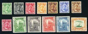[ZANZIBAR] 1936: 5c-10s SC 140-152 (13) / Set (MH)