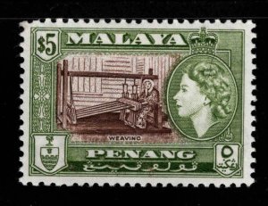 MALAYA Penang Scott 55 MH* 5$ stamp