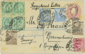 P0385 - CAPE OF GOOD HOPE - Postal History - REGISTERED STATIONERY Cover 1909