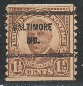 United States   (Precancel)   Baltimore  M.D.   (3)   Coil