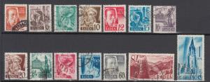 Baden - 1948 The second definitivies set  Mi# 14/27  (8529)