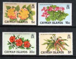 CAYMAN ISLANDS 448-51 MNH VF Flowers  Complete set