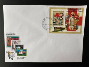 2008 Guinea FDC Mi. Bl. 1650 Overloaded Birthday Dunant Red Cross Red Cross-