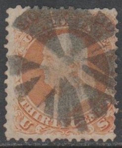 U.S. Scott #71 Franklin Stamp - Used Single