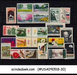 UNITED STATES USA - 1969 COMMEMORATIVES COMPL SET SC#1365-86 22V - MNH